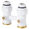 Узел нижнего подключения Royal Thermo прямой 1/2х3/4 EK (белый)