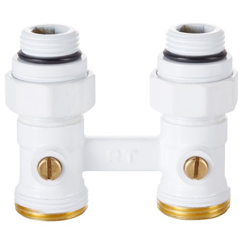 Узел нижнего подключения Royal Thermo прямой 1/2х3/4 EK (белый)