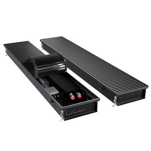 Конвектор внутрипольный Royal Thermo ATRIUM TURBO-90/250/1800-DG-U-BL