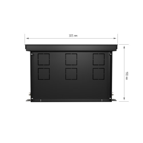 Конвектор внутрипольный Royal Thermo ATRIUM TURBO-190/300/2900-DG-U-BL