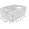 Корзина для хранения 31x15x23 см бамбук цвет коричневый