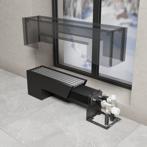 Конвектор напольный Royal Thermo STEP-180/130/2700-3-N-BL-LG-BL