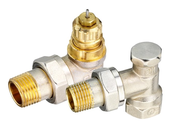Набор термостатический для радиатора угловой ROYAL THERMO 1/2 Click