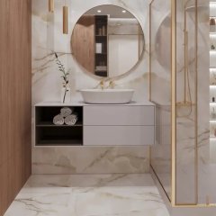 Глазурованный керамогранит Arcadia Ceramica Onyx Primo 60x120 см 1.44 м² глянцевый цвет бежевый