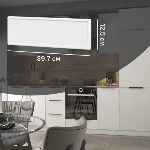 Фасад кухонного шкафа Инта 39.7x12.5 см KONSENSA МДФ цвет белый