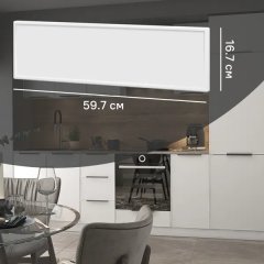 Фасад кухонного шкафа Инта 59.7x16.7 см KONSENSA МДФ цвет белый