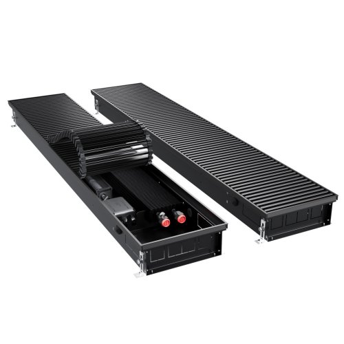 Конвектор внутрипольный Royal Thermo ATRIUM TURBO-90/250/1400-DG-U-BL