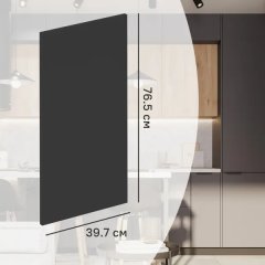 Фасад кухонного шкафа София 39.7x76.5 см KONSENSA ЛДСП цвет серый