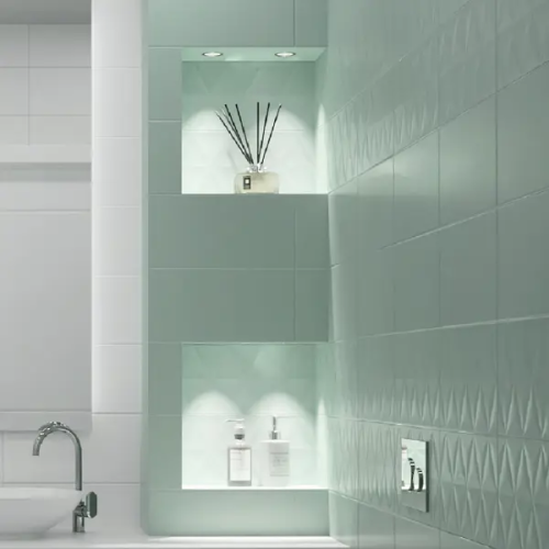 Настенная плитка KREAFORTA Mersey Моно Р 20x40 см 1.62 м² матовая цвет мятный